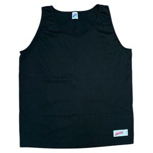 Jerzees Super T Vtg 1990s Blank Black Tank Top Shirt Men's Size (XXL fits XL)